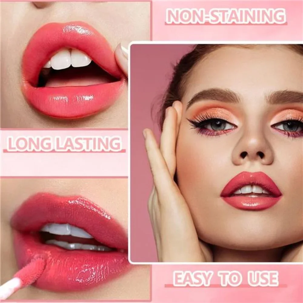 6 Colors Lip Tint Stain Mini Liquid Lipstick, Korean Lip Gloss Moisturizing - Picture 5 of 7